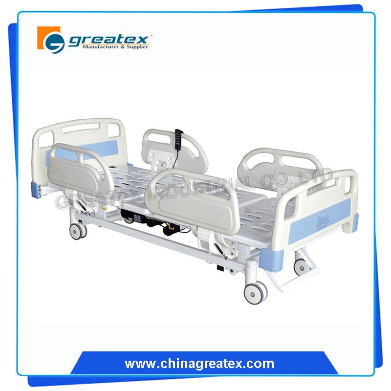 Ward Room Five Function Electric Hospital Bed Equiped with ABS Handrails (GT-BE2501)